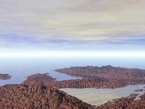 Brown land