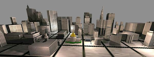 Forty-five buildings