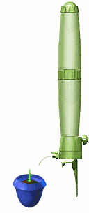 Dripping plant watering gizmo